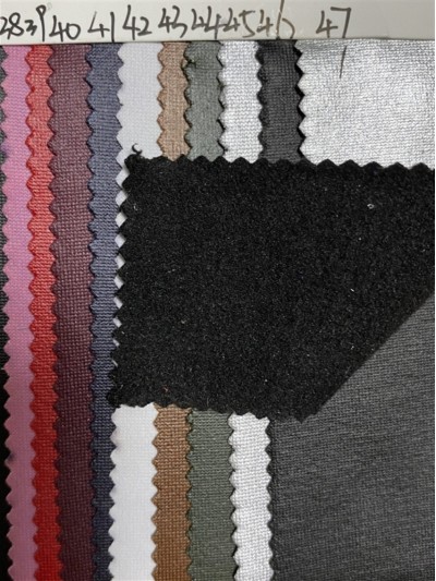 GZ-JP 亮皮細閃閃光絨布  幅寬：145CM  克重：160g  成分：滌95% 氨綸5% 正面照